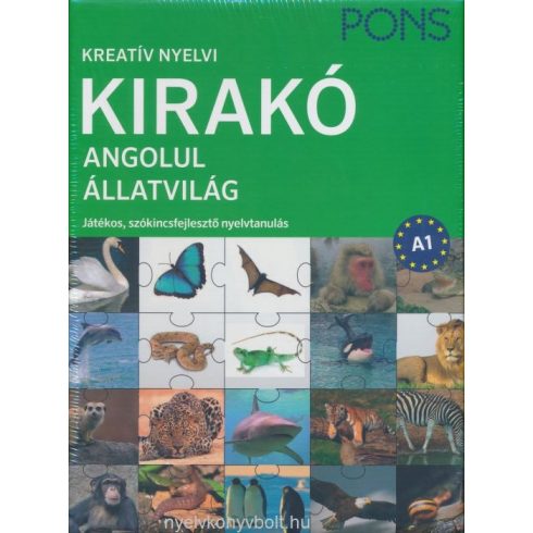 Kreatív Nyelvi Kirakó Angolul - Állatvilág - Játékos, szókincsfejlesztő nyelvtanulás