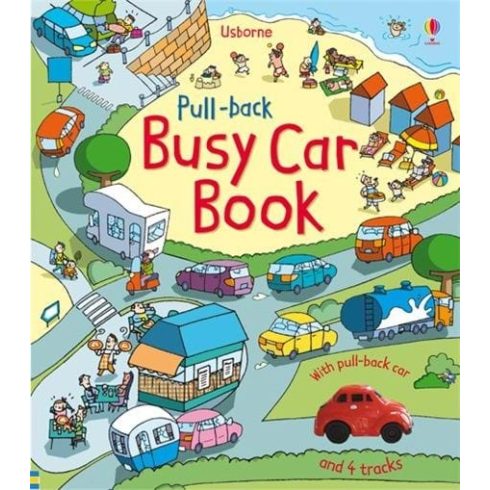 Pull-back busy car book